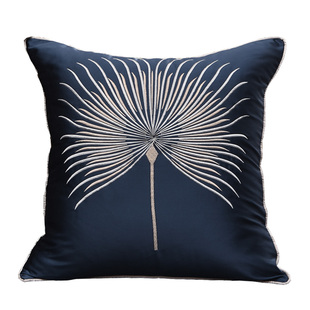 刺绣抱枕套客厅沙发靠垫北欧现代风轻奢大靠枕样板间卧室床头靠背