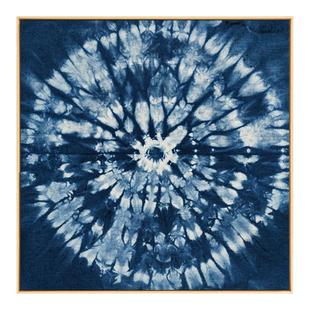 简约云南民族风玄关印染装饰画扎染图案客厅挂画样板间壁挂墙面画