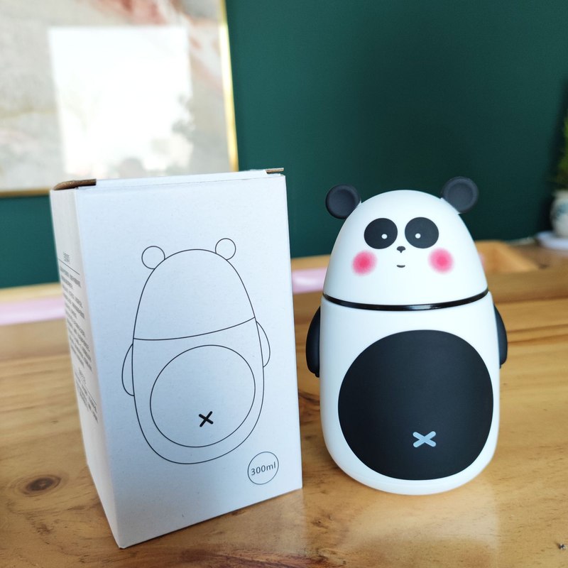 创意卡通动物熊猫猪土拨鼠果汁老虎学生玻水杯玻璃杯礼品双层可爱