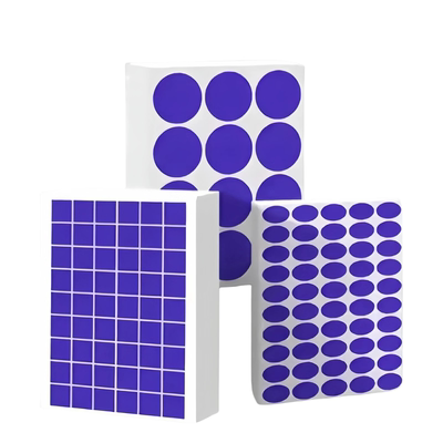 藏蓝色不干胶打印纸A4圆点标签纸