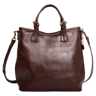 哈弘原创真皮复古律师包托特手提斜挎单肩包头层牛皮通勤女包包