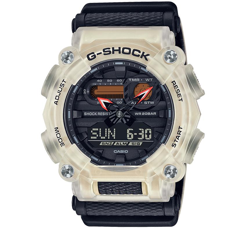 casio旗舰店GA-900TS透明工业风运动男手表卡西欧官方正品G-SHOCK