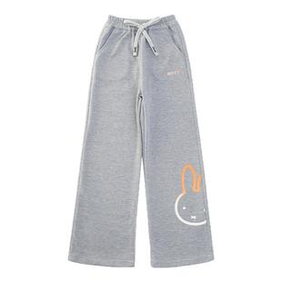 女童裤子加绒外穿2025新款中大童秋冬休闲冬装卫裤冬季儿童阔腿裤