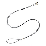 极细皮绳项链绳蜡皮绳小孔平安扣玉吊坠挂绳挂脖戒指黄金吊坠黑绳