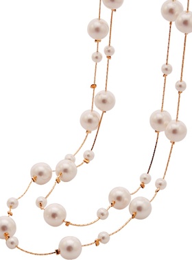 2020年新款仿珍珠大气网红毛衣链