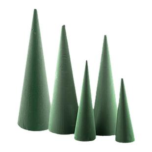 锥形花泥圣诞树花泥美国奥赛斯异形花泥树形插花泥圆锥花泥高32cm