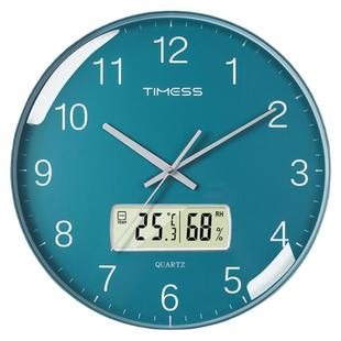 TIMESS钟表挂钟客厅2025新款家用时尚壁挂时钟表挂墙电子钟万年历