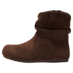 TATA童鞋儿童堆堆靴2025秋冬新款女童加绒靴子女孩游牧风软底短靴