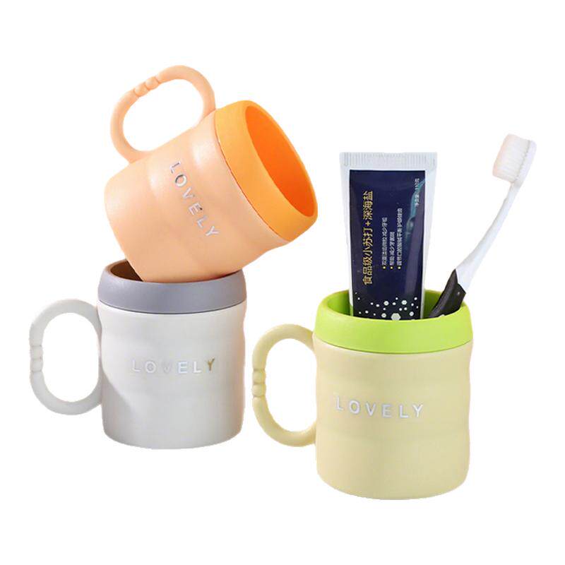 高颜值加厚洗漱口杯北欧风竹节牙刷杯套装防摔耐用情侣款学生牙缸