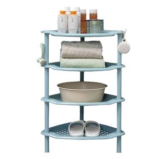 卫生间置物架浴室脸盆架厕所洗手间收纳架角落杂物储物架塑料置地