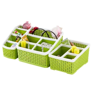 禧天龙7150 7151 7153桌面收纳筐杂物筐桌面办公套装收纳盒三件套