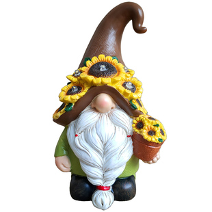 太阳能精灯甘道夫地小矮人树脂摆件庭院花园景观装饰造景圣诞