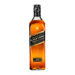 Johnnie walker尊尼获加洋酒黑牌黑方12年500ml调和型威士忌无盒