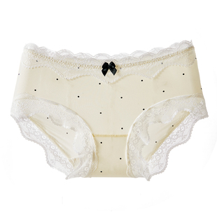 都市丽人冰丝内裤女夏季薄2025新款纯棉抗菌裆性感蕾丝透气三角裤
