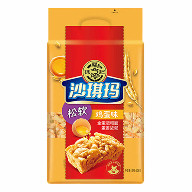徐福记沙琪玛鸡蛋芝麻味松软