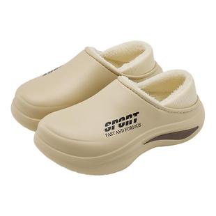 手术室防水棉拖鞋男秋冬季包跟保暖2025新款医用防滑棉鞋男士外穿