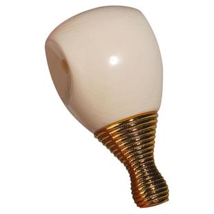 冰料原色猛犸牙榫卯分体三通佛头合金佛塔星月菩提108手串DIY配件