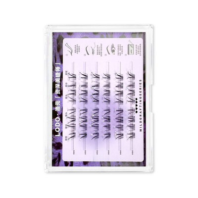 小奶狐碎钻假睫毛女自然仿真斜飞