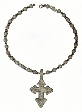 Macovaseas同款满钻十字吊坠项链