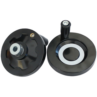 背面波纹手轮光孔顶丝孔固定机床胶木酚醛树脂手摇轮圆形转动手柄