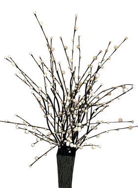 满天星仿真花叶脉干花假花花束装饰花艺客厅落地玄关插花创意摆件