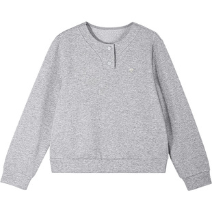 春季圆领卫衣女春秋2026年早春新款洋气宽松外套休闲短款女士上衣