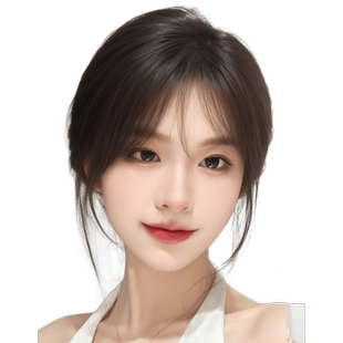 法式假刘海八字空气刘海假发女片头顶真发无痕自然前额发际线贴片