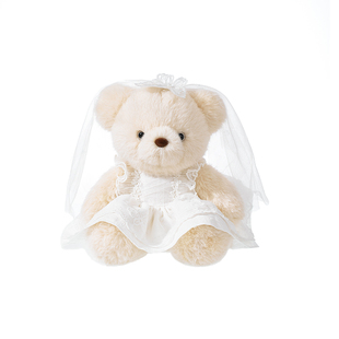 lenle伶俐婚纱熊毛绒公仔小羊玩偶情侣生日礼物送女友压床娃娃