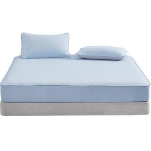 水星家纺凉感雪糕席5代可水洗凉席Q弹空调软席子A类裸睡床笠夏季