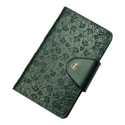 牛皮压花定期存单收纳本