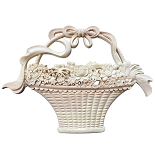 东阳木雕实木雕花门心花花篮梅兰竹菊篮子花瓶木雕花花板木雕花片