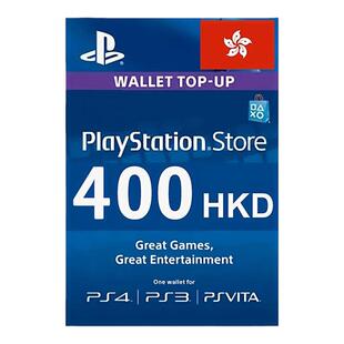 港服PSN礼品卡400港币 香港SONY PlayStation Store Gift Card HK