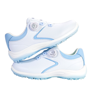 高尔夫球鞋女士防水防滑深齿鞋钉运动鞋旋钮扣鞋带透气轻便女鞋子