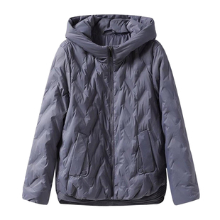 反季中老年短款轻薄羽绒服女冬季小个子白鸭绒妈妈宽松薄外套清仓