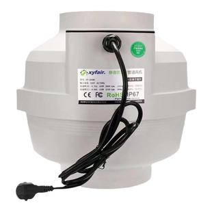 抽风机强力排风扇4寸6寸8寸涡轮增压换气扇防水管道风机强力静音