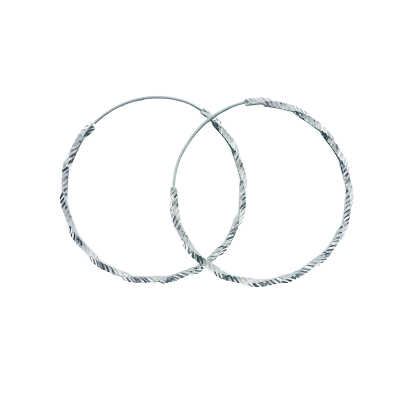 Pt．Charm白金耳圈铂金大耳环