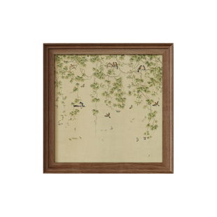 翠鸟和鸣》宋代美学复古客厅餐厅装饰画中古风卧室床头玄关壁挂画