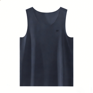 恒源祥大码冰丝背心男无痕坎肩10A抗菌透气运动速干打底无袖汗衫