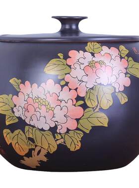 357克9饼建水紫陶茶叶缸