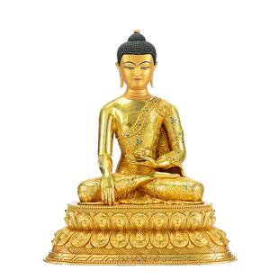 欧斯特鎏金《三世佛》《释迦牟尼》《阿弥陀佛》《药师佛》铜像