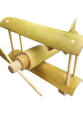 手工定制竹玩具竹飞机摆件
