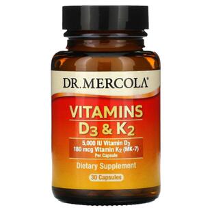Mercola博士维生素D3K2 活性维他命vd3促钙吸收强健骨骼美国进口