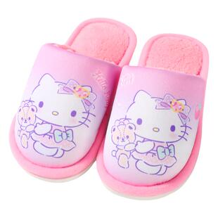 HelloKitty儿童拖鞋冬季女童棉拖鞋秋冬2024新款女孩宝宝冬鞋防滑