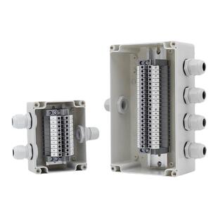 户外防水接线盒带端子分线盒TB/UK工程塑料一进多出大功率转接盒