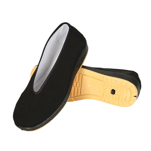 老北京黑布鞋中国风老头鞋儿童舞蹈演出鞋圆口防滑牛筋休闲鞋成人