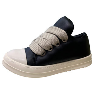 RO胖丁面包鞋男女情侣同款2025春秋新款奶香暗黑复古百搭休闲板鞋