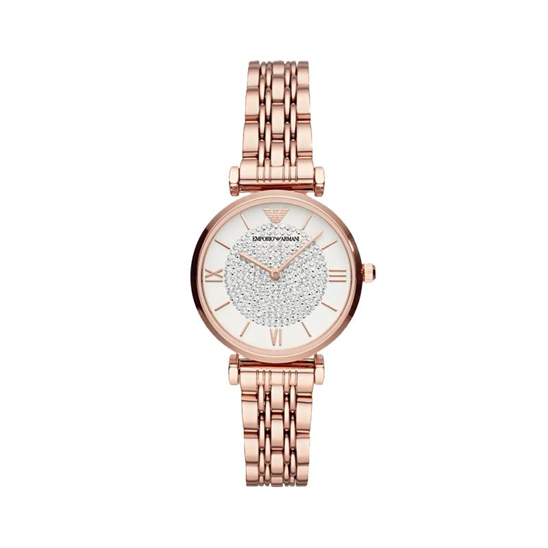 【自营】Emporio Armani 女士气质满天星镶钻石英腕表 AR11244