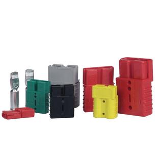 安德森50a电动叉车充电插头大电流锂蓄电池连接器电瓶接插件120A