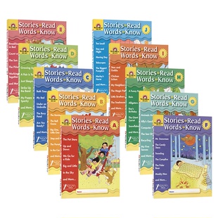 【自营】Evan-Moor Stories To Read Words to Know A-J 美国加州教材教辅 英语阅读学词汇10册套装 4-9岁 儿童英文原版进口图书