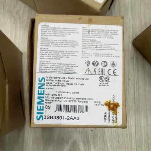 【议价】3S38012AA3按钮盒全新原装金属外壳带